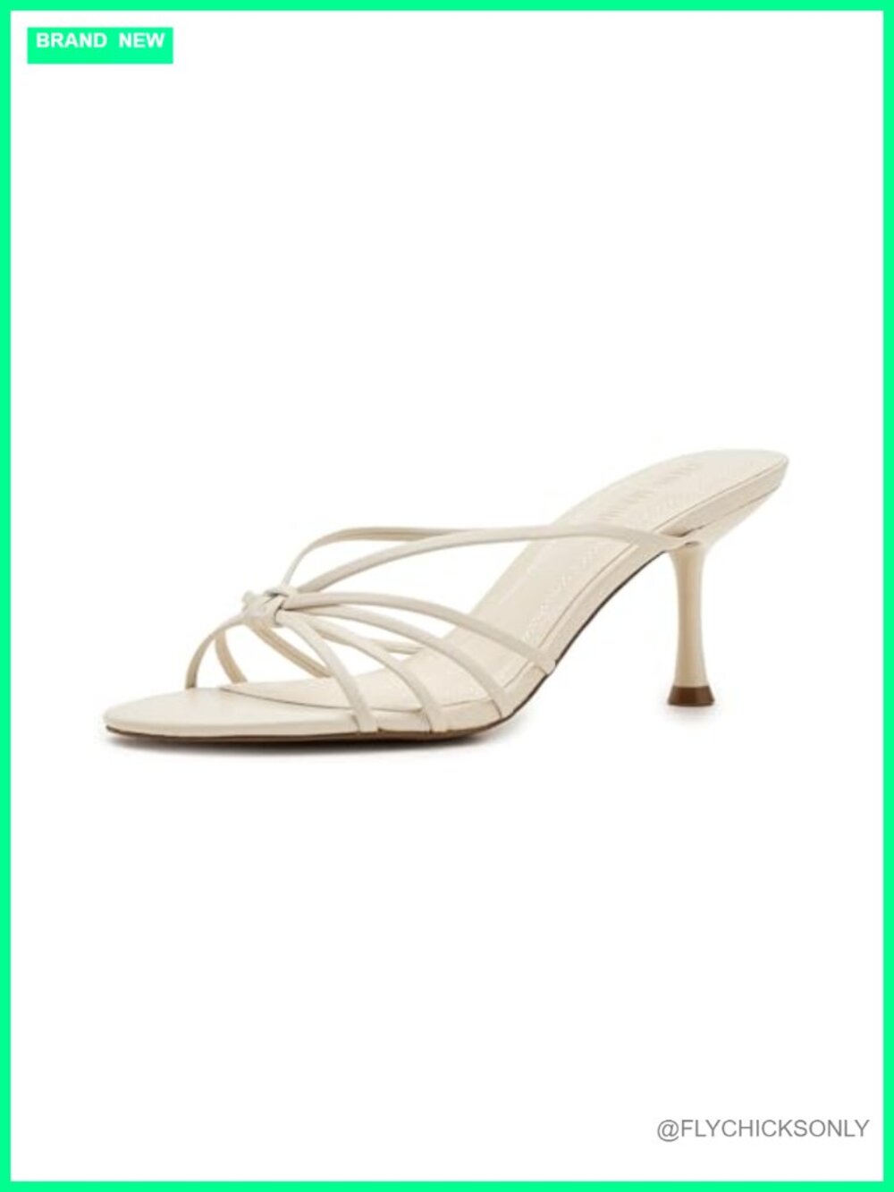 Steve Madden Edna Heeled Sandal with Leather and Stiletto Heel